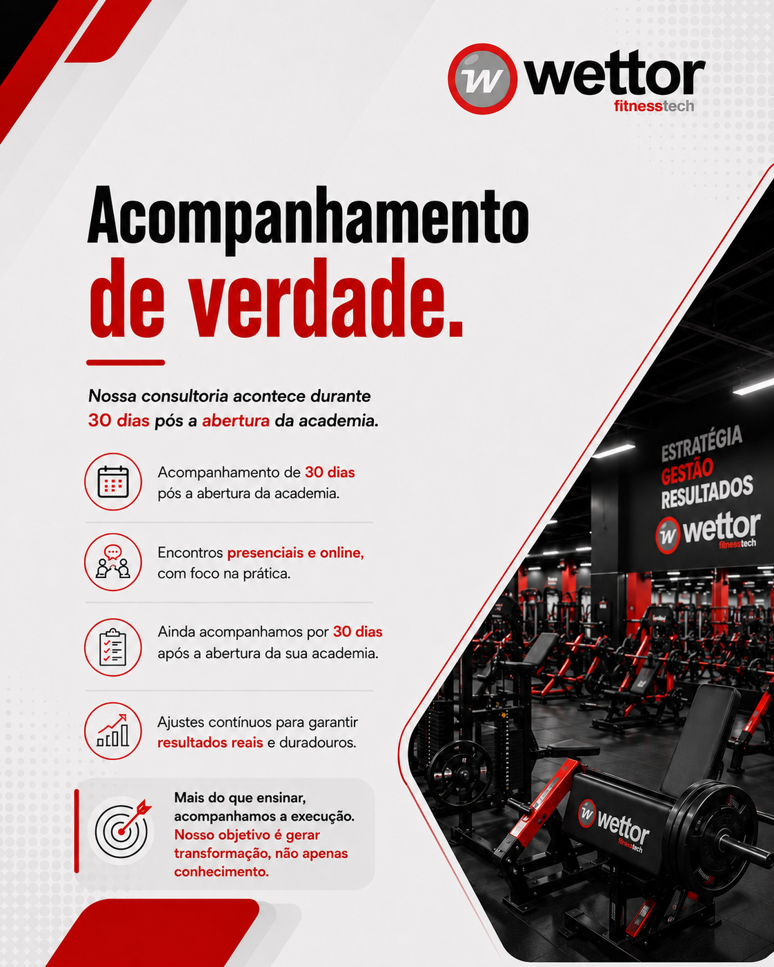 Acompanhamento de verdade com encontros presenciais e online e ajustes continuos.