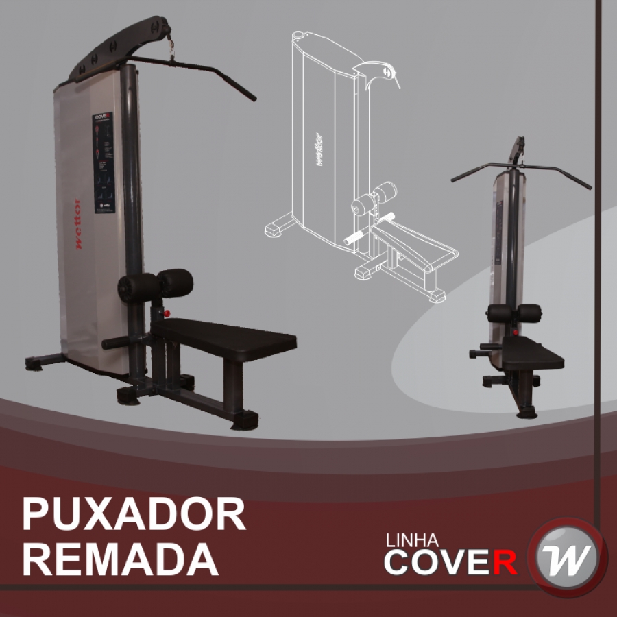 Puxador com remada da linha Cover